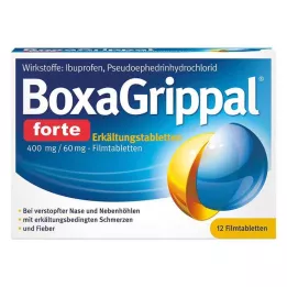 BOXAGRIPPAL forte kald tablett. 400 mg/60 mg FTA, 12 stk