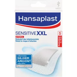 Hansaplast Sensitiv sårgips antibakteriell 8x10 cm, 5 stk