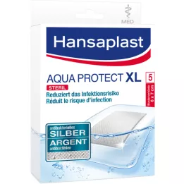 Hansaplast Aqua Protect Sound Association Antibakteriell 8x10cm, 5 stk