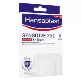 Hansaplast Sensitiv sår dressing steril 8 x 10 cm, 5 stk