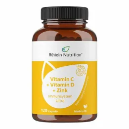 Vitamin C + Vitamin D + Zinc Immune System Ultra Kapsler, 120 stk
