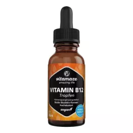 VITAMIN B12 100 µg høydose veganske dråper, 50 ml