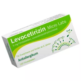 LEVOCETIRIZIN Micro Labs 5 mg filmdrasjerte tabletter, 100 stk