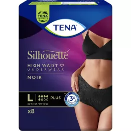 TENA SILHOUETTE Plus L Noir, 8 stk