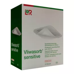 VLIWASORB følsom 10x20 cm superabsorberende sårbandasje, 10 stk