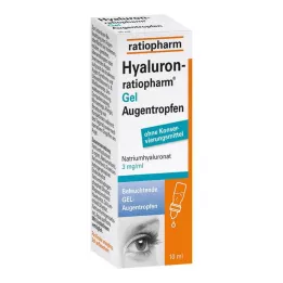 HYALURON-RATIOPHARM Gel øyedråper, 10 ml