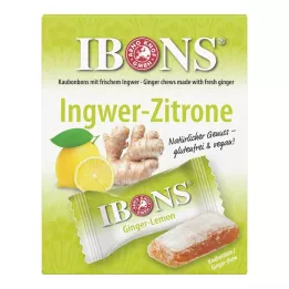 IBONS Ingefær sitronboks tyggegodteri, 60 g