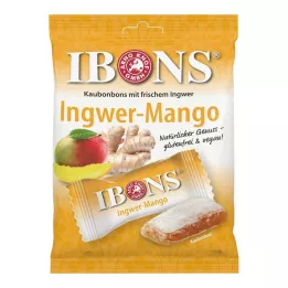 IBONS Ingefær Mango-pose med tyggegodteri, 92 g