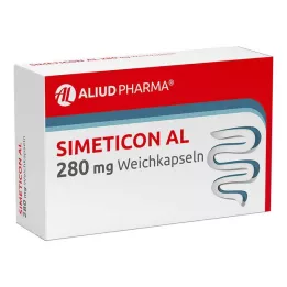 SIMETICON AL 280 mg myke kapsler, 32 stk