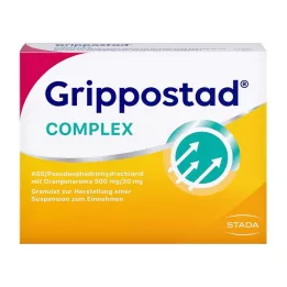 GRIPPOSTAD Kompleks ASS/Pseudoeph.500/30 mg appelsin, 20 stk