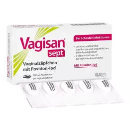 VAGISAN sept vaginale stikkpiller med povidon-jod, 5 stk
