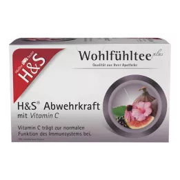 H&S Forsvar med C-vitaminfilterposer, 20X1,8 g