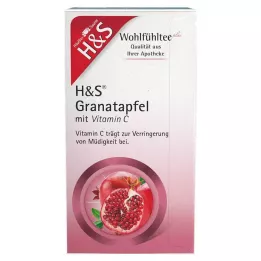 H&S Granateple med C-vitaminfilterposer, 20X2 g