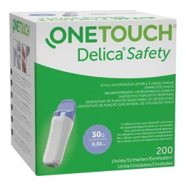ONE TOUCH Delica Safety engangsprikker 30 G, 200 stk