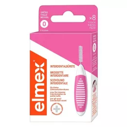 ELMEX Interdentalbørster ISO størrelse 0 0,4 mm rosa, 8 stk