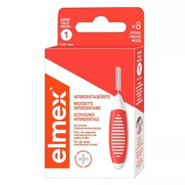 ELMEX Interdentalbørster ISO størrelse 1 0,45 mm oransje, 8 stk