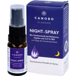 Canobo Night Spray 3,5% Bio CBD med humle og melatonin, 10 ml