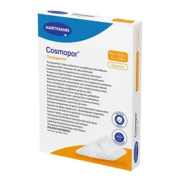 Cosmopor transparent filmbandasje 5x7,2 cm steril, 5 stk