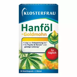 KLOSTERFRAU Hampolje + gullvalmuefrøkapsler, 30 stk. Kapsler, 30 stk