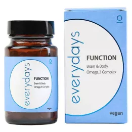 EVERDAYS Funksjon Hjerne &amp; Kropp Omega-3 vegansk WKA, 60 stk