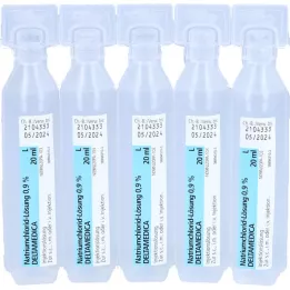 NATRIUMCHLORID-Løsning 0,9 % Deltamedica Luer Pl., 20X20 ml