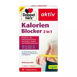 DOPPELHERZ Kaloriblokker 2-i-1 tabletter, 30 stk