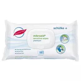 MIKROZID sensitive kluter premium Des.MP+Flä.Softp., 50 stk