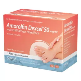 Amorolfine Dexcel 50 mg/ml aktiv ingrediens neglelakk (2,5 ml)