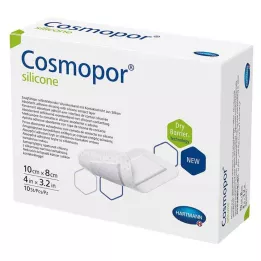 COSMOPOR silikon sårbandasje 8x10 cm, 10 stk