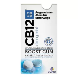 CB12 boost sterk myntetyggegummi, 10 stk