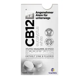CB12 boost Eucalyptus hvit tyggegummi, 10 stk