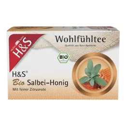 H&S Økologisk salviehonningfilterposer, 20X2 g