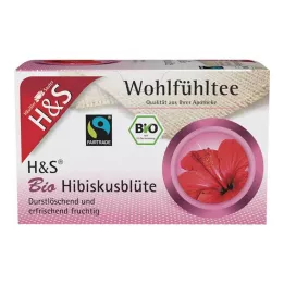 H&amp;S Økologiske hibiskusblomstfilterposer, 20X1,75 g