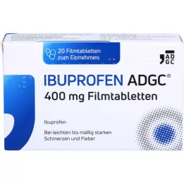 IBUPROFEN ADGC 400 mg filmdrasjerte tabletter, 20 stk