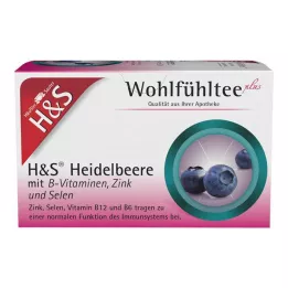 H&amp;S Blåbær med B-vitaminer sink og selen Fbtl., 20X2,5 g