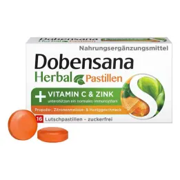 Dobensana Urtehonning Vitaminer C & Sink Pastil.(16 stykker)
