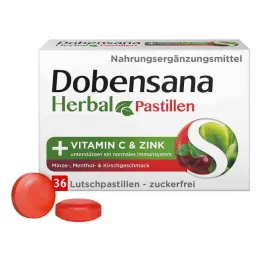 Dobensana Urte Kirschgeschm.vit.c &amp; Sink Pastil.(36 stykker)