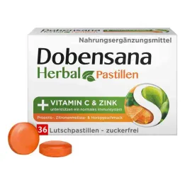 Dobensana Urtehonning Vitaminer C &amp; Sink Pastil.(36 stykker)