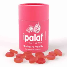Ipalat Pastilles Flavour Edition bringebær-vanilje (40 stykker)