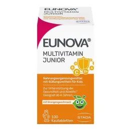 Eunova Junior tyggetabletter med appelsinsmak, 100 stk