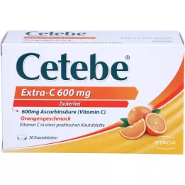 CETEBE Extra-C 600 mg tyggetabletter, 30 stk