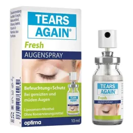 TEARS AGAIN® Fersk øyespray, 1X10 ml