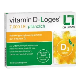 VITAMIN D-LOGES 7000 IE ukentlig urtedepot, 60 stk