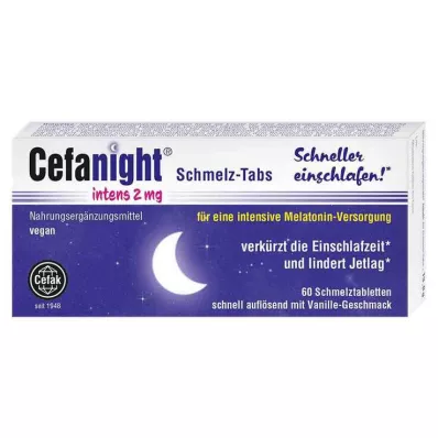 CEFANIGHT intens 2 mg smeltbare tabletter, 60 stk CEFANIGHT intens 2 mg smeltbare tabletter, 60 stk