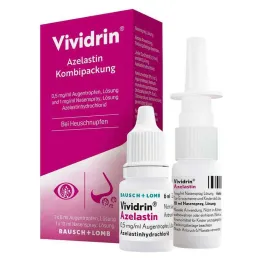 Vividrin® Azelastine kombinasjonspakke for høysnue & allergier, 1 s