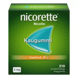 NICORETTE 2 mg ferskfrukttyggegummi, 210 stk