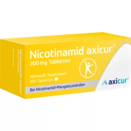 NICOTINAMID Axicur 200 mg tabletter, 100 stk
