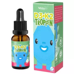 VITAMIN D3+K2 Barnedråper, 10 ml