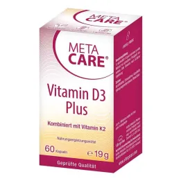 Meta Care Vitamin D3 Plus 10 000 IE + 80 µg K2-kapsler, 60 stk