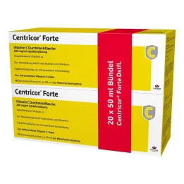 Centricor Forte Vitamin C hetteglass 200 mg/ml injeksjonsvæske, 20X50 ml